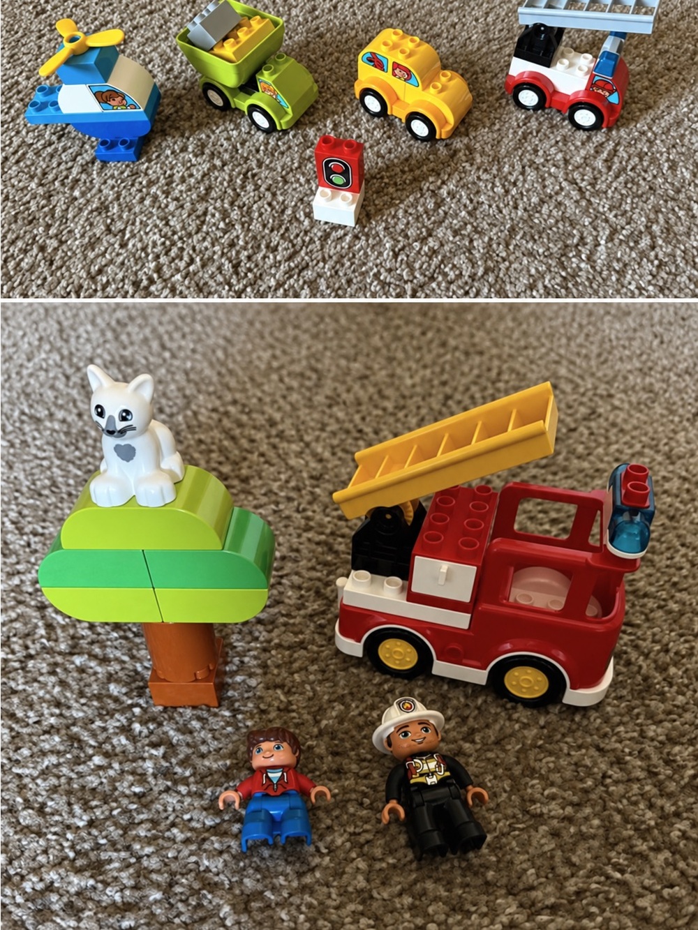 LEGO Duplo Vehicle & Fire Truck Bundle - 2 Sets